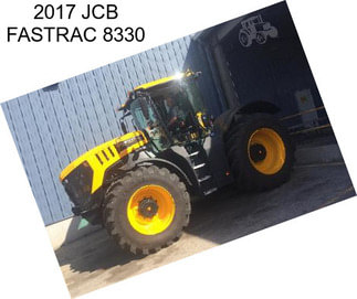 2017 JCB FASTRAC 8330