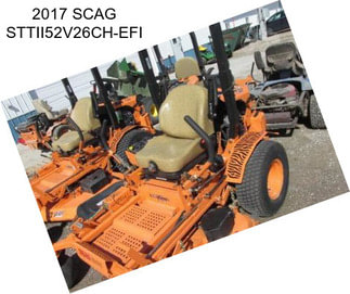 2017 SCAG STTII52V26CH-EFI