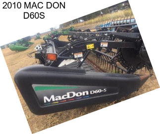 2010 MAC DON D60S