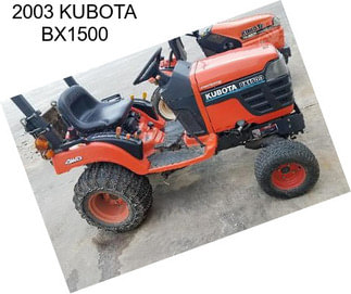 2003 KUBOTA BX1500