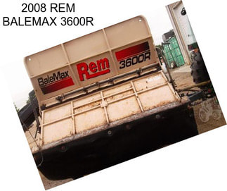 2008 REM BALEMAX 3600R