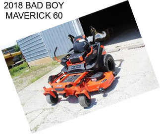 2018 BAD BOY MAVERICK 60