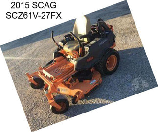 2015 SCAG SCZ61V-27FX