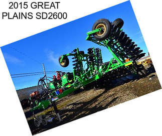 2015 GREAT PLAINS SD2600