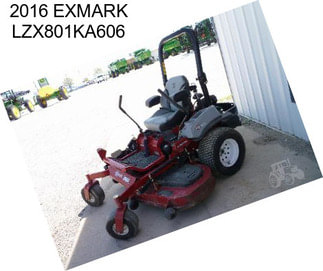 2016 EXMARK LZX801KA606