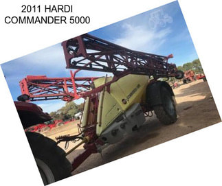 2011 HARDI COMMANDER 5000