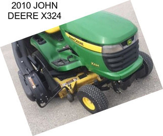 2010 JOHN DEERE X324