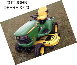 2012 JOHN DEERE X720