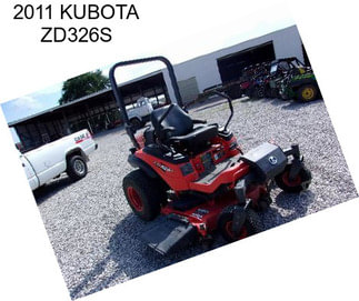 2011 KUBOTA ZD326S