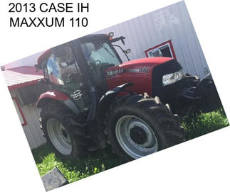 2013 CASE IH MAXXUM 110