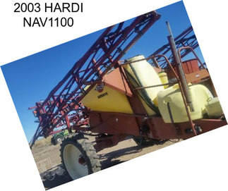 2003 HARDI NAV1100
