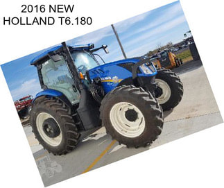 2016 NEW HOLLAND T6.180