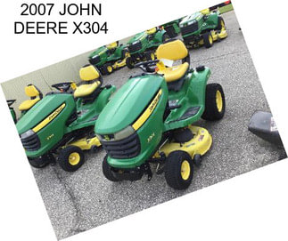 2007 JOHN DEERE X304