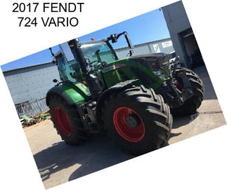 2017 FENDT 724 VARIO