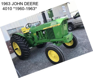 1963 JOHN DEERE 4010 *1960-1963*