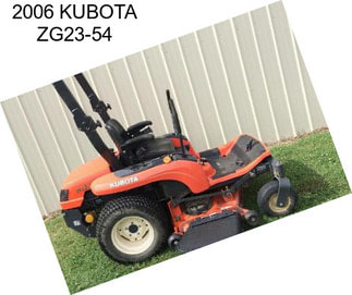 2006 KUBOTA ZG23-54