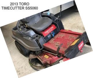 2013 TORO TIMECUTTER SS5060