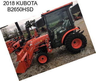 2018 KUBOTA B2650HSD