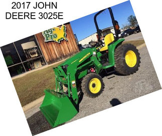 2017 JOHN DEERE 3025E