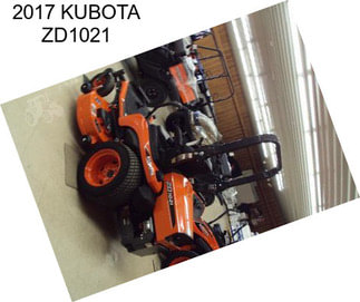 2017 KUBOTA ZD1021