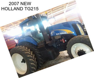 2007 NEW HOLLAND TG215