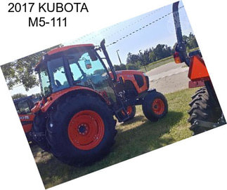 2017 KUBOTA M5-111