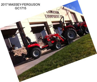 2017 MASSEY-FERGUSON GC1715