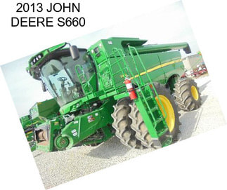 2013 JOHN DEERE S660