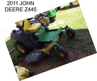 2011 JOHN DEERE Z445