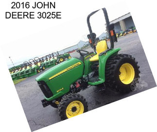 2016 JOHN DEERE 3025E