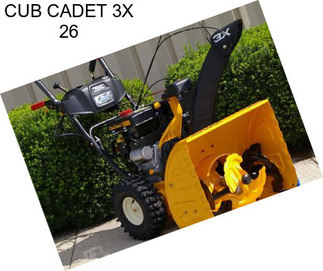 CUB CADET 3X 26