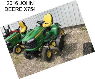 2016 JOHN DEERE X754