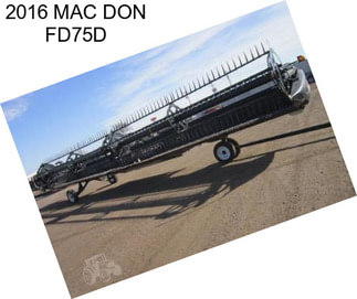 2016 MAC DON FD75D