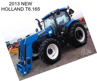 2013 NEW HOLLAND T6.165