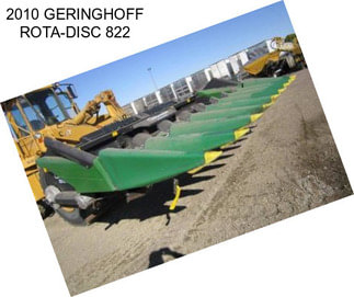 2010 GERINGHOFF ROTA-DISC 822