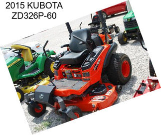 2015 KUBOTA ZD326P-60