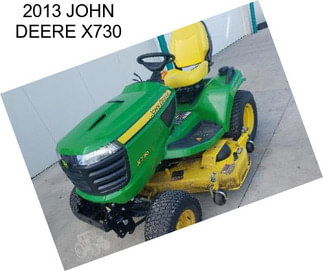 2013 JOHN DEERE X730