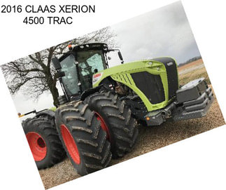 2016 CLAAS XERION 4500 TRAC