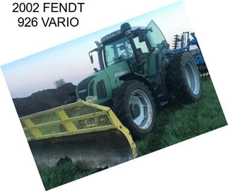 2002 FENDT 926 VARIO