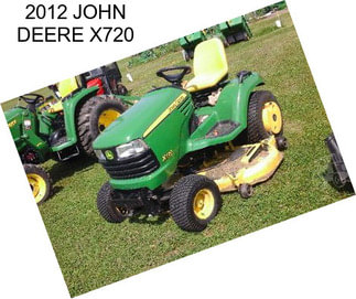 2012 JOHN DEERE X720