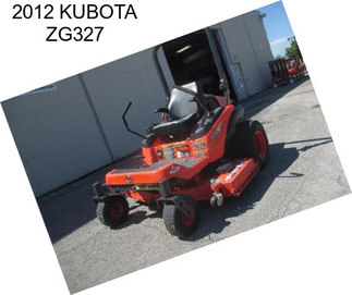 2012 KUBOTA ZG327