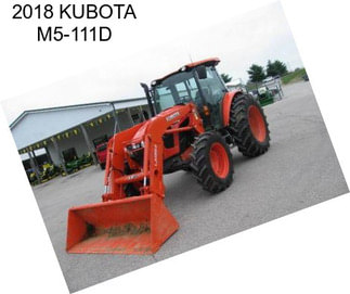 2018 KUBOTA M5-111D