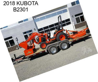 2018 KUBOTA B2301