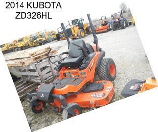 2014 KUBOTA ZD326HL