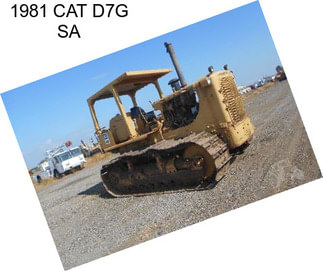 1981 CAT D7G SA