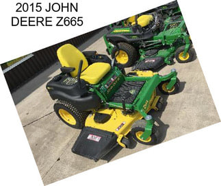 2015 JOHN DEERE Z665