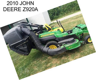 2010 JOHN DEERE Z920A