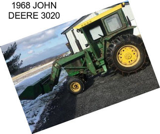 1968 JOHN DEERE 3020