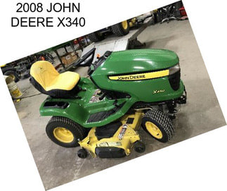 2008 JOHN DEERE X340