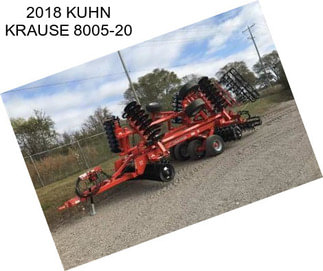 2018 KUHN KRAUSE 8005-20